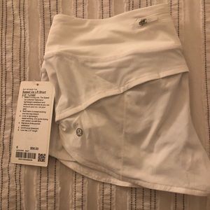 Speed Up Shorts 2.5” White Size 6